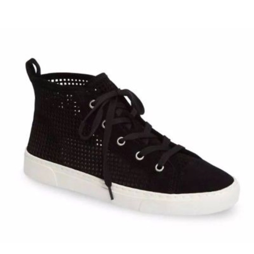1 State Leather Laser Perforated Sneakers